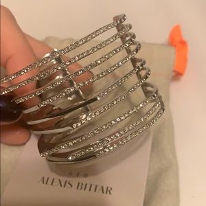 Alexis Bittar crystal encrusted cuff bracelet